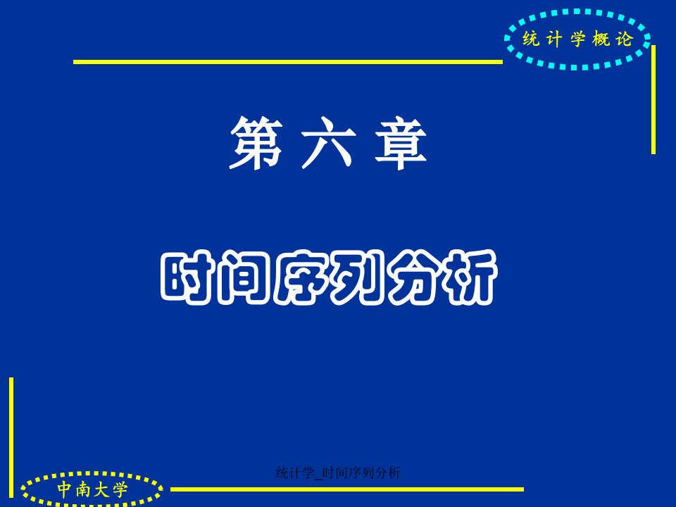 统计学时间序列分析课件