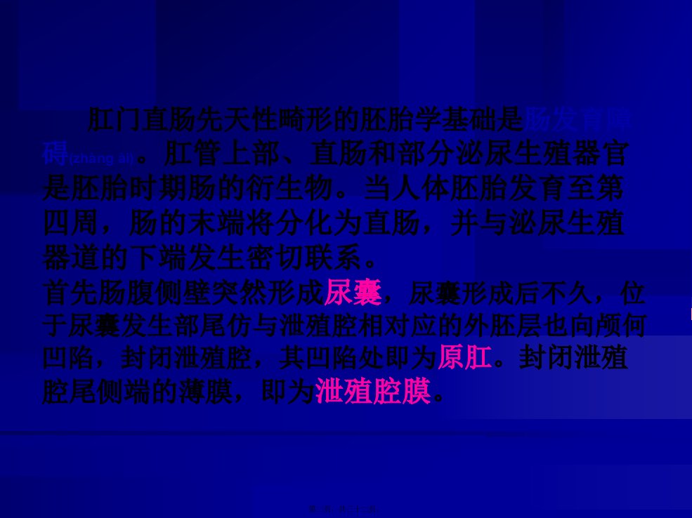 医学专题第十二章肛门直肠先天性畸形