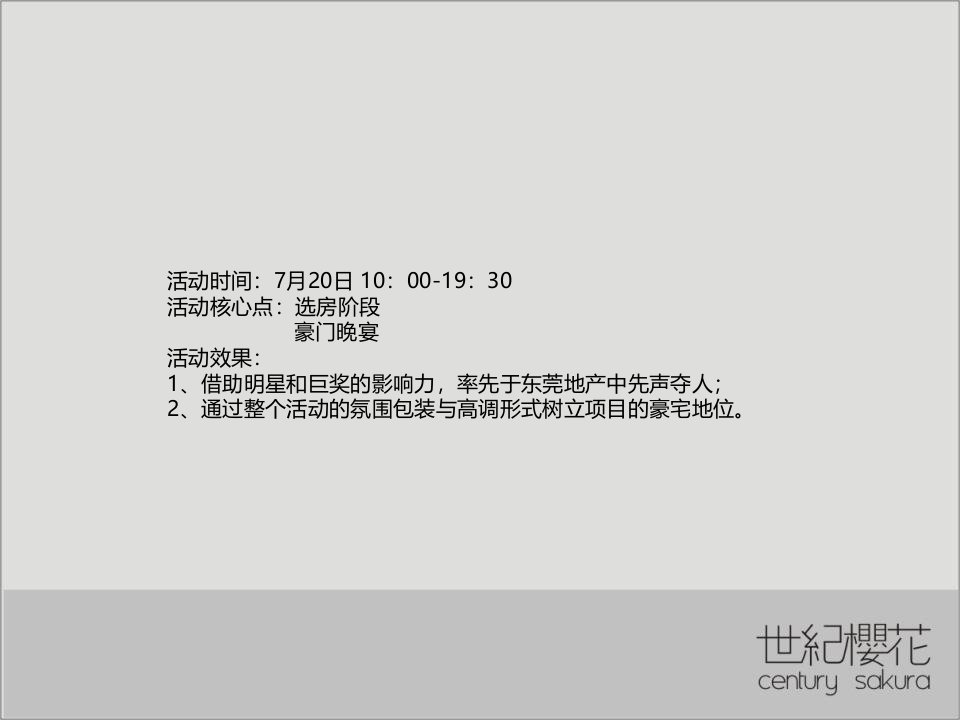 最新御花苑720惊城房地产策划活动方案PPT课件