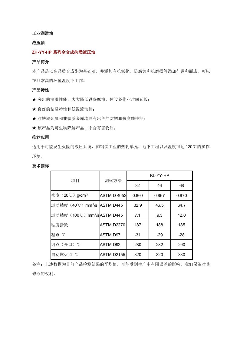 产品管理-产品名称：STHTANEU高温合成链条油