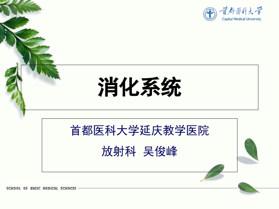 消化系统影像诊断