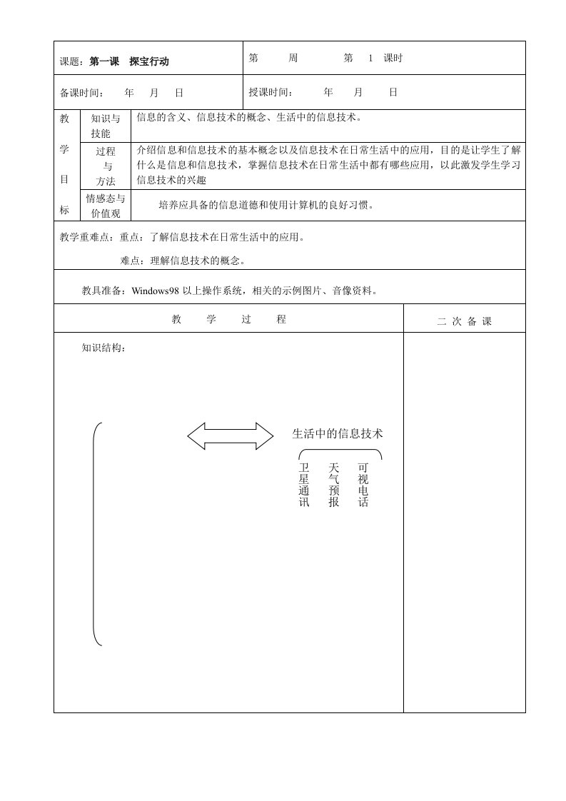 二年级信息技术计算机教案全册