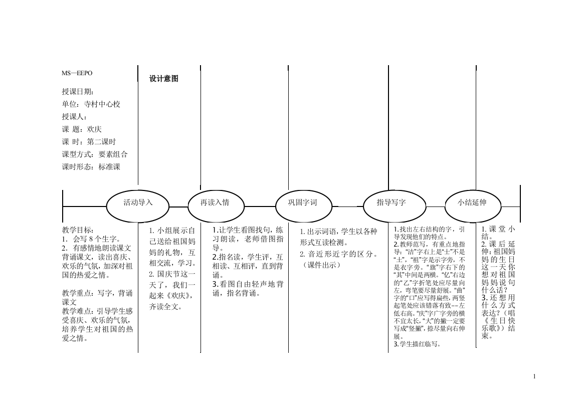 《欢庆》课时二