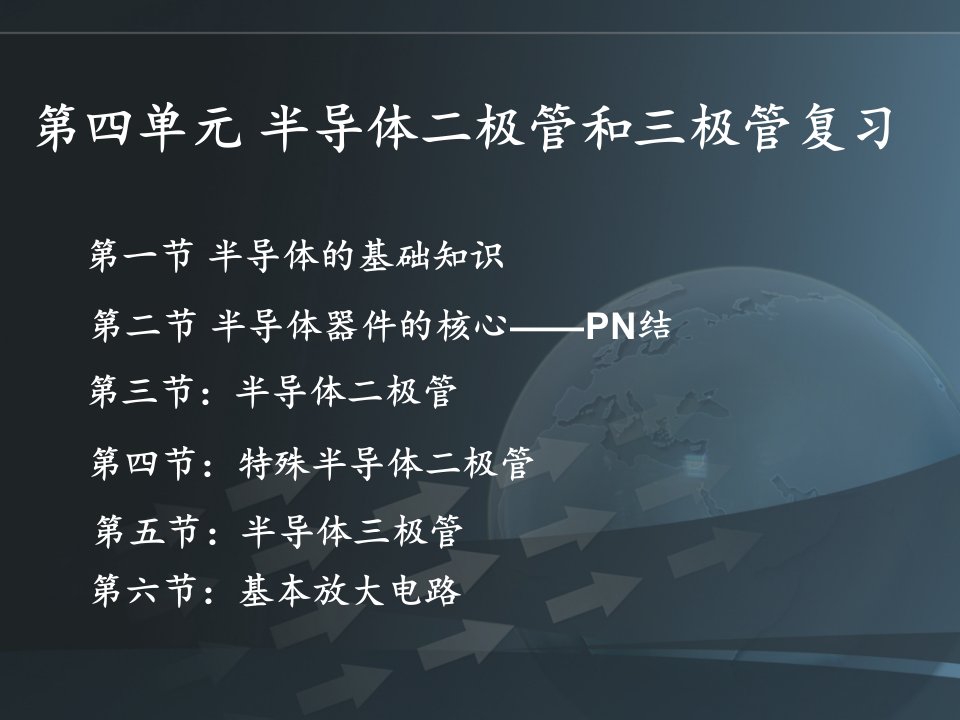 《极管三极管复习》PPT课件