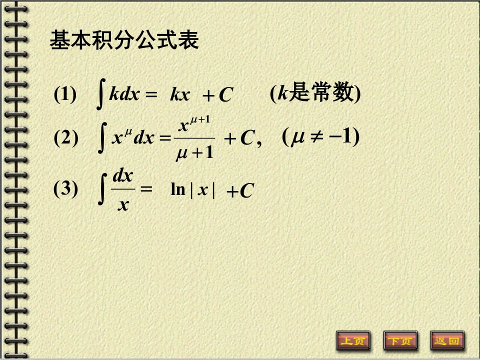 萝卜家园-基本积分公式表