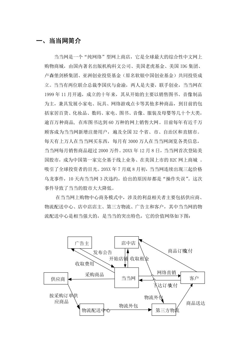 当当网电子商务案例分析