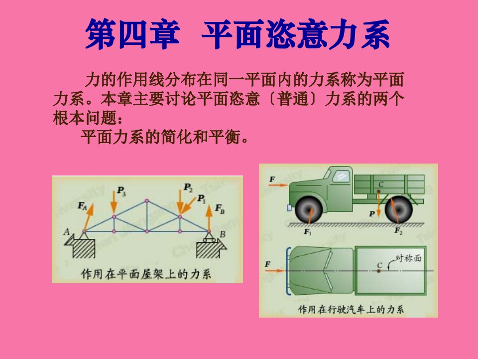 工程力学第四章平面任意力系ppt课件