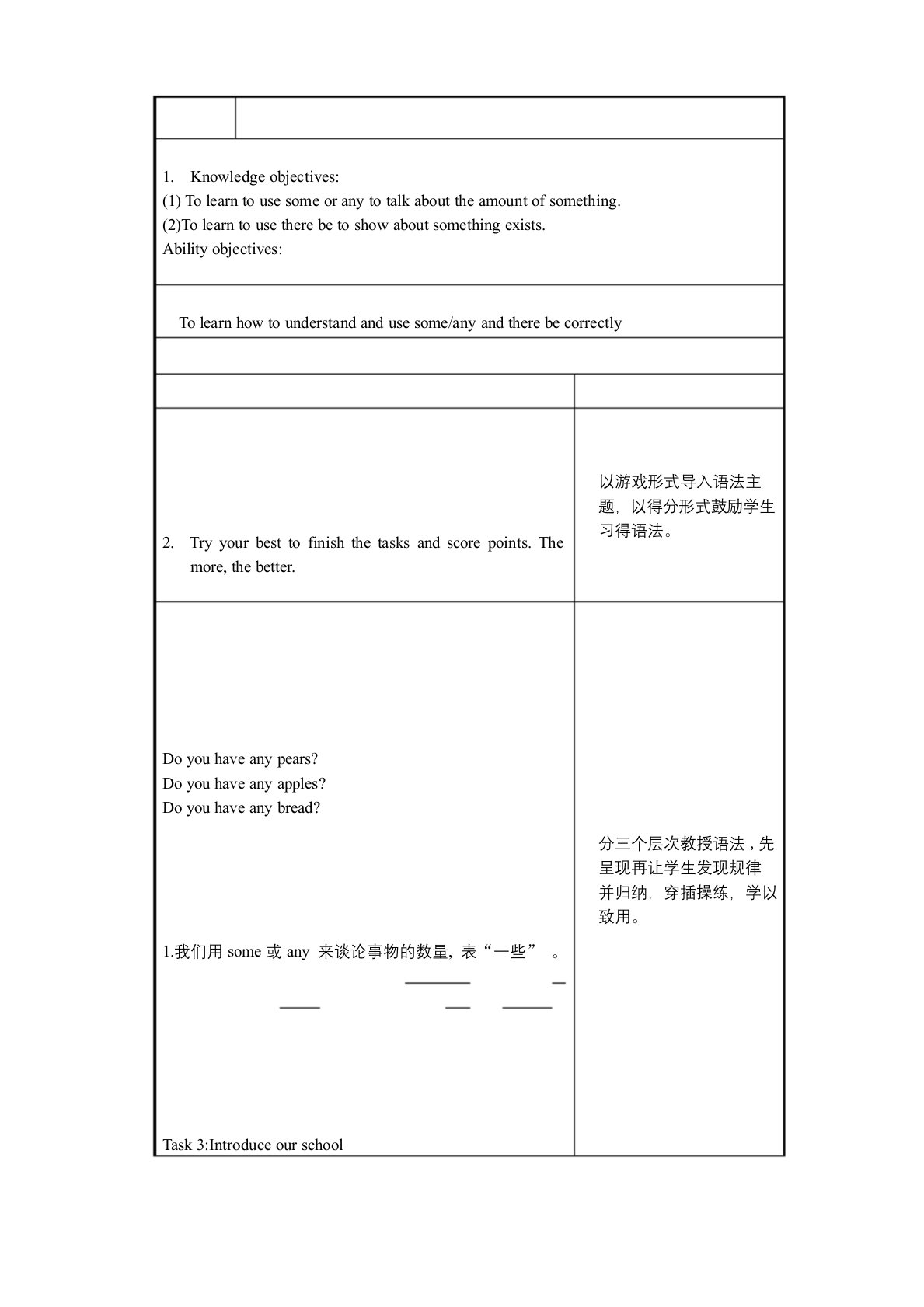 牛津译林版初一上学期英语教案：7AUnit7-Grammar