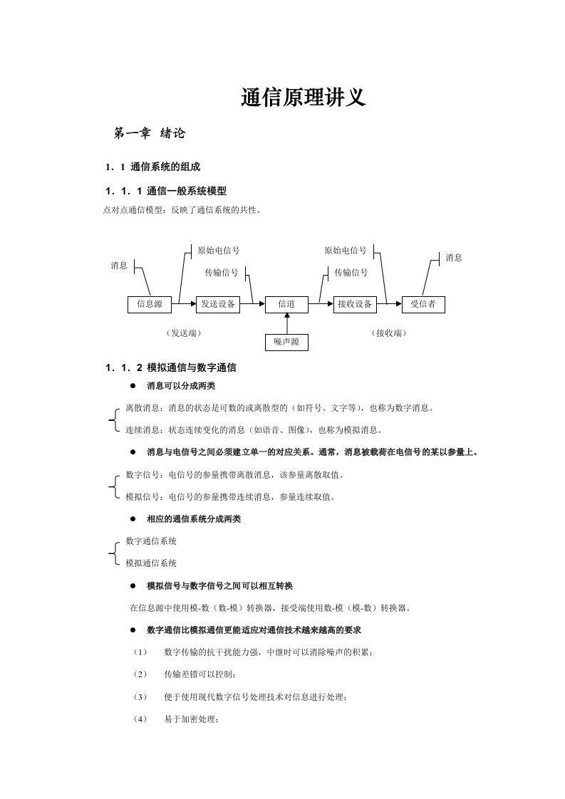 通信行业-通信原理讲义