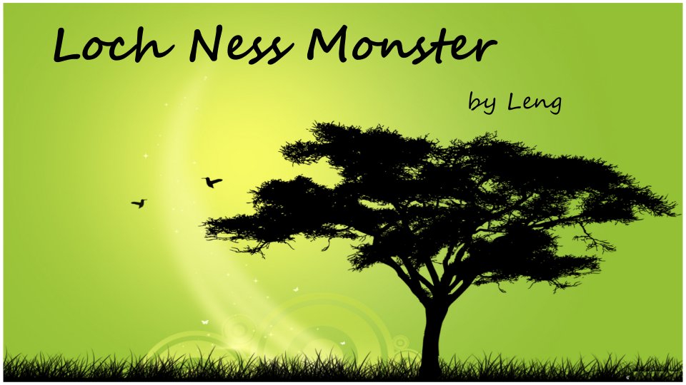 尼斯湖水怪英文介绍ppt《loch-ness-monster》