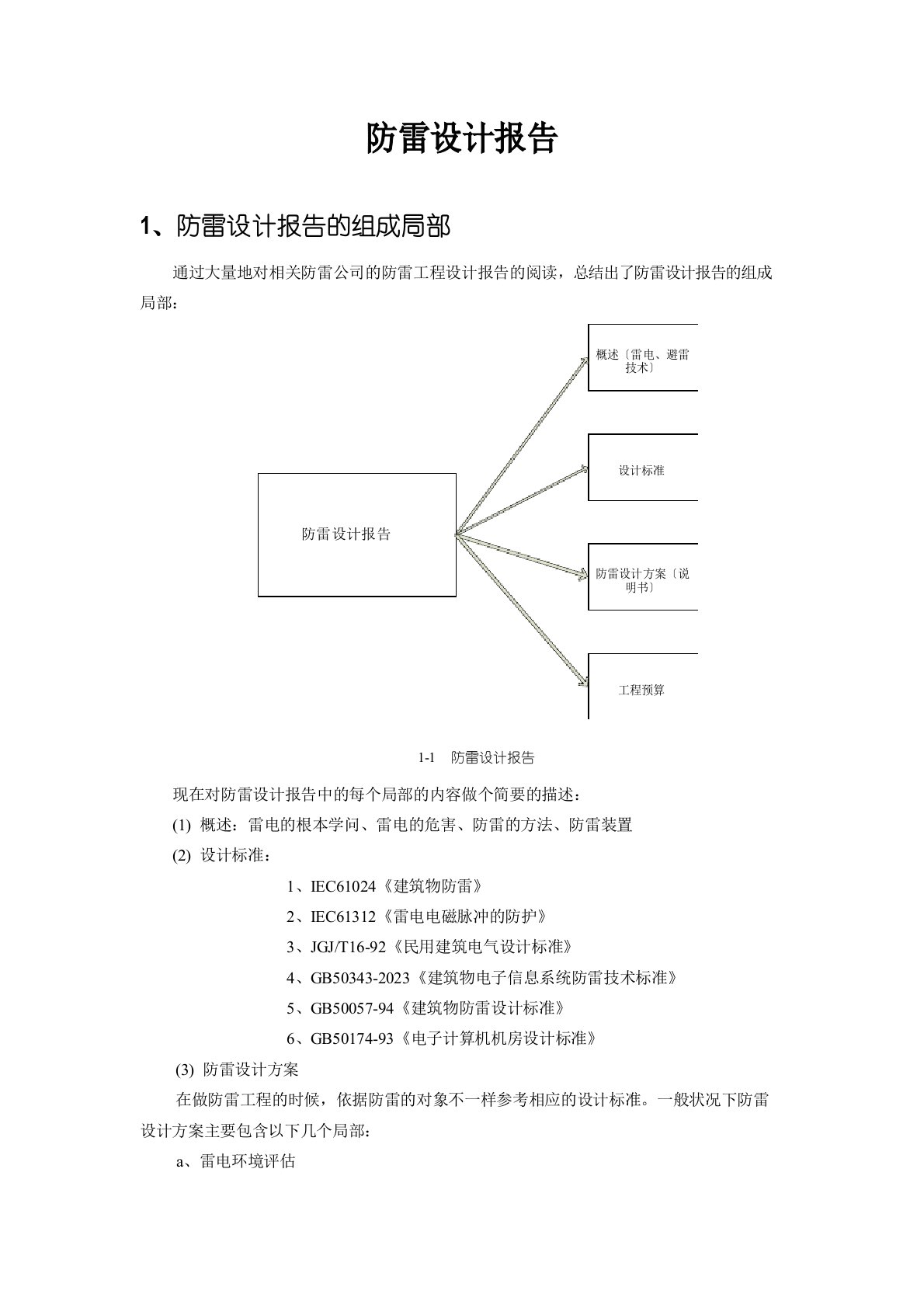 防雷设计报告