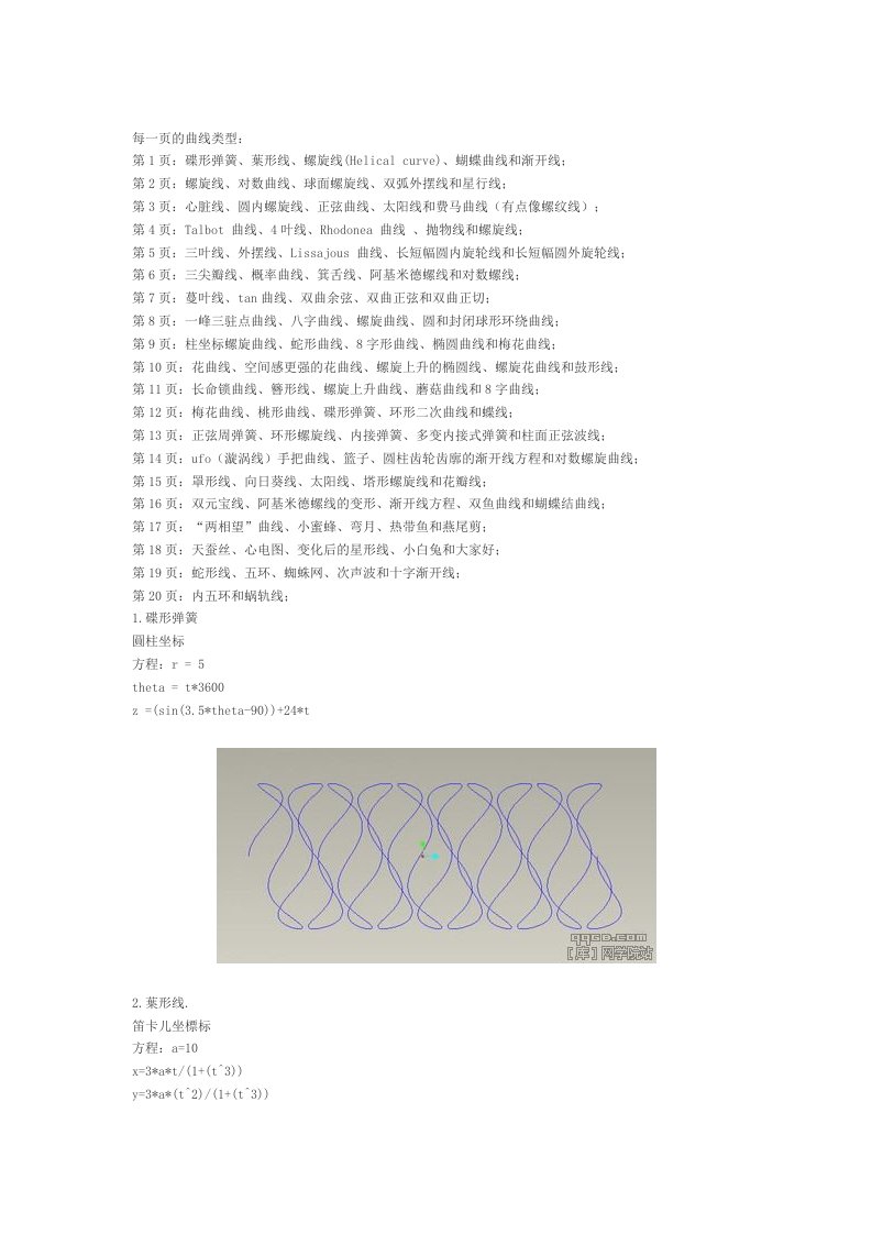 proe中曲线方程proe各种螺旋线画法