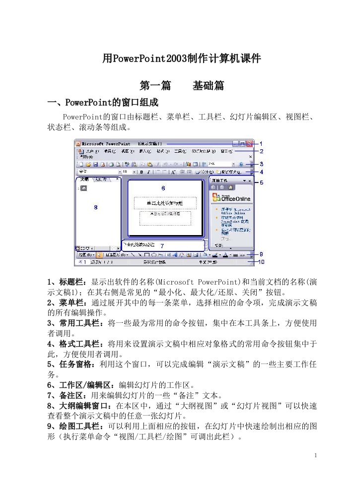 适用于初涉培训人员的ptt实用制作教程(基础篇)