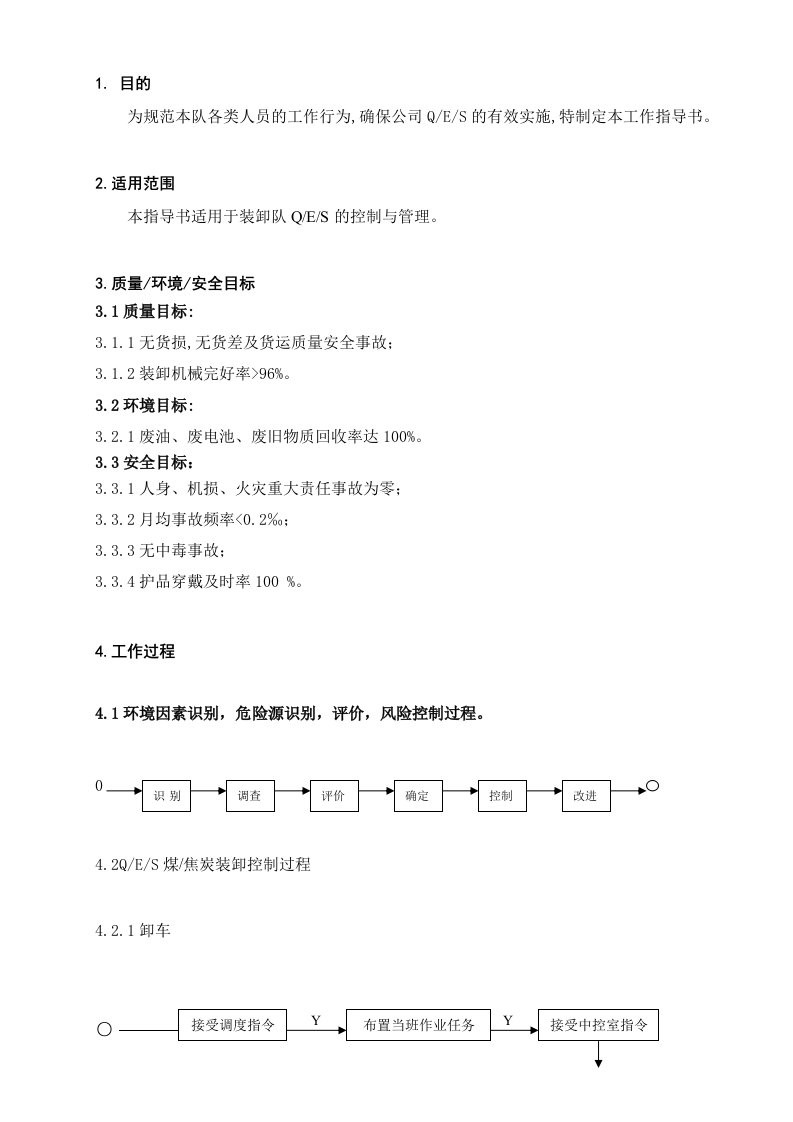 装卸队ISO外审工作指导书