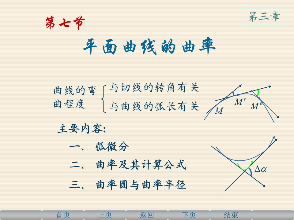 高等数学上37平面曲线的曲率