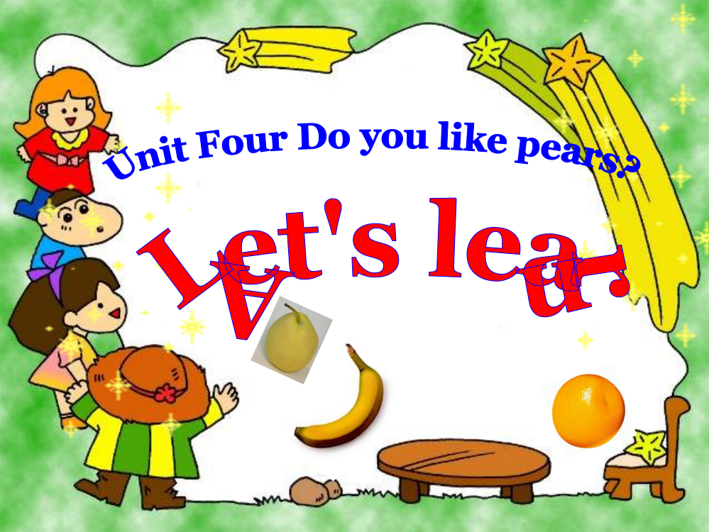 三年级英语下册Unit-5-Do-you-like-pears-A-let's-learn课件