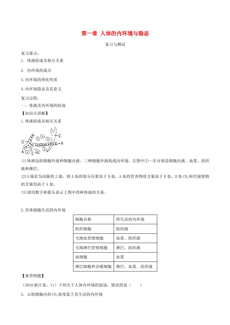 2018-2019学年高中生物