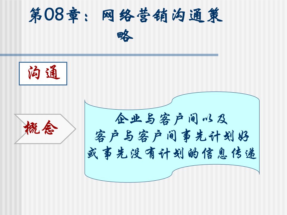 [精选]市场营销第08章网络营销沟通策略