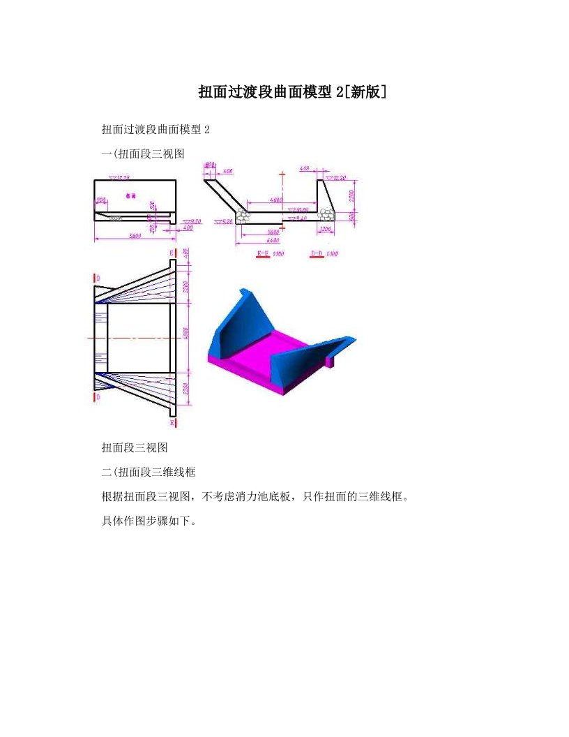 扭面过渡段曲面模型2[新版]