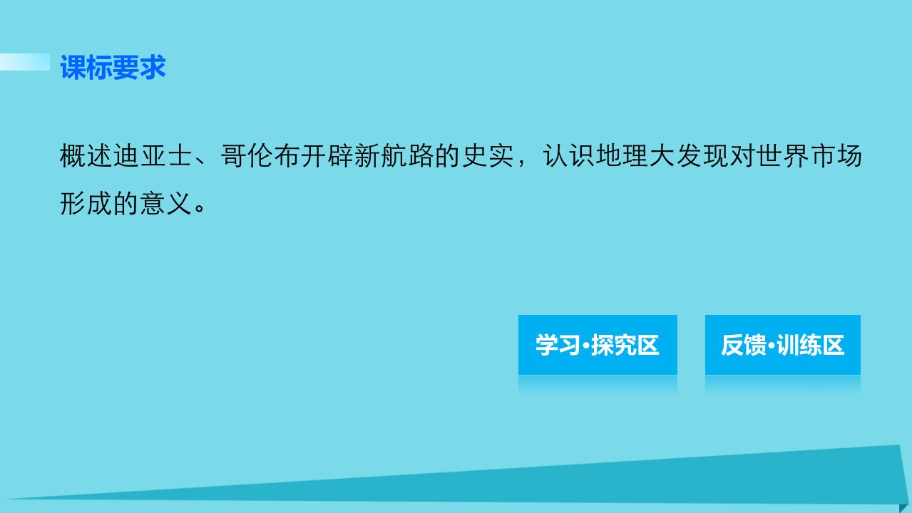 学案1开辟文明交往的航线专题五走向世界的资本主义市场课件