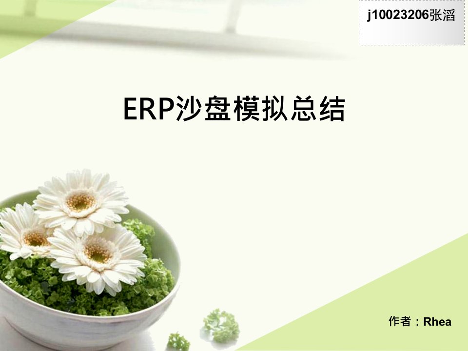 erp沙盘模拟总结