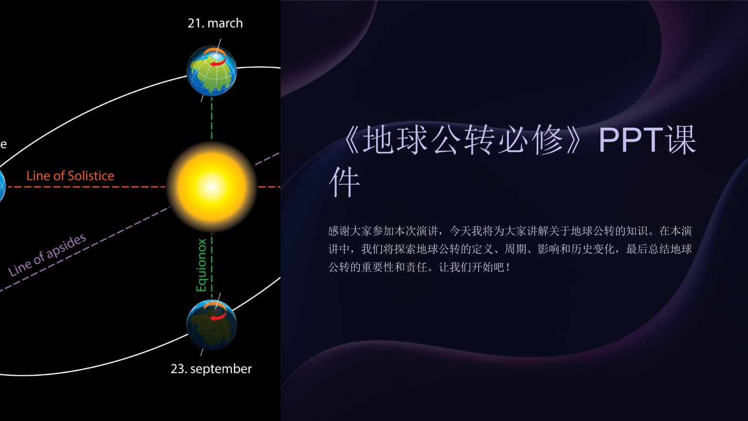 《地球公转必修》课件