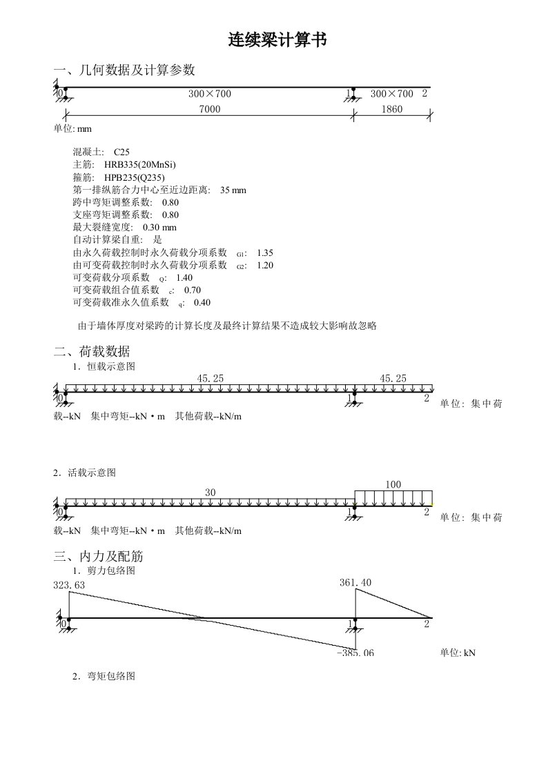 连续梁计算书