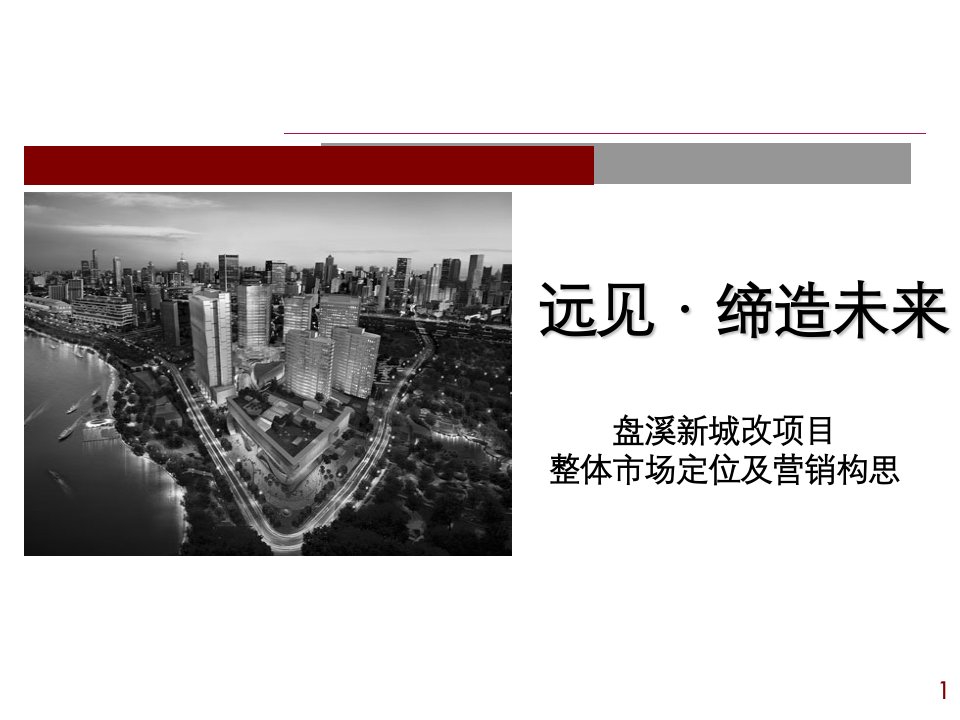 盘溪新城改项目整体市场定位及营销构思方案