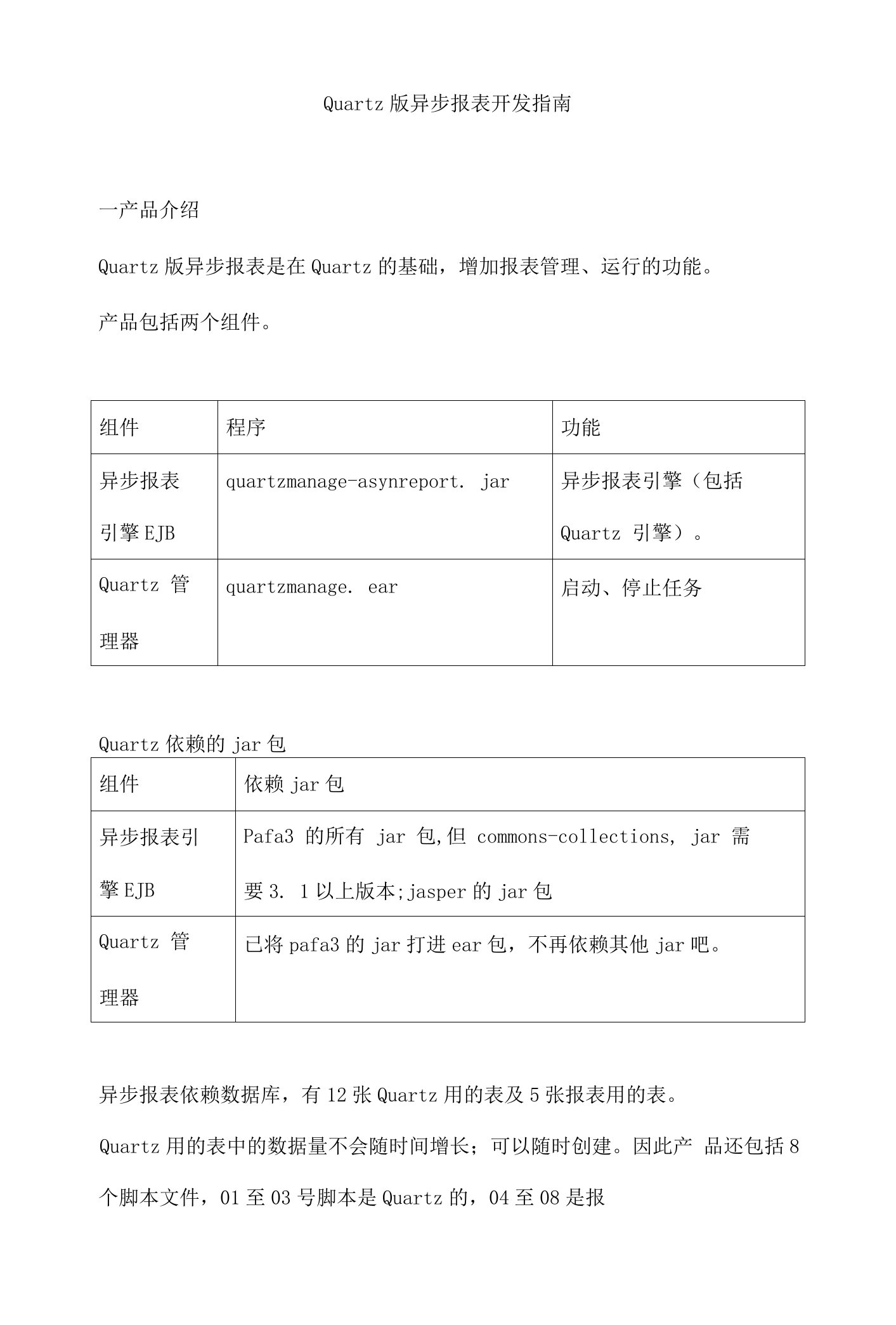 quartz版异步报表开发指南