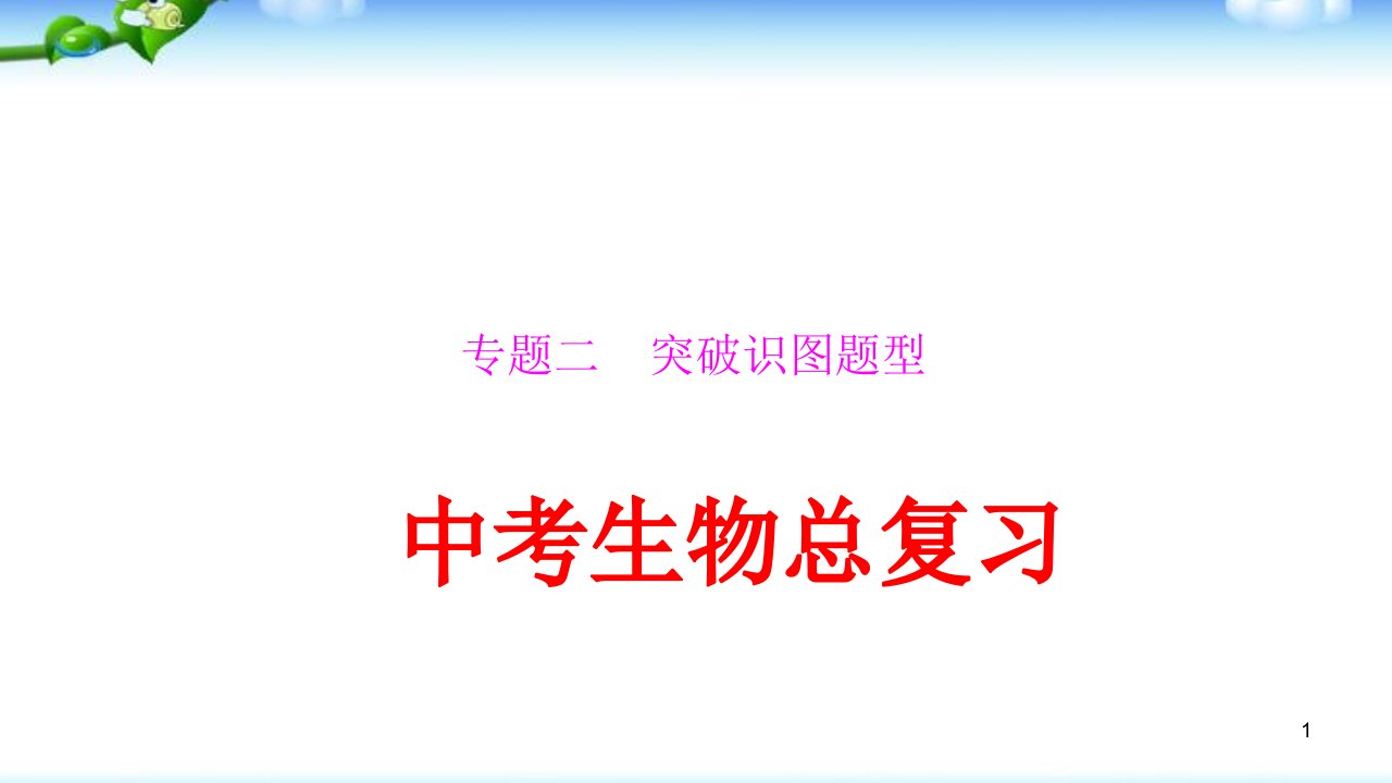 中考生物总复习突破识图题型优质课件