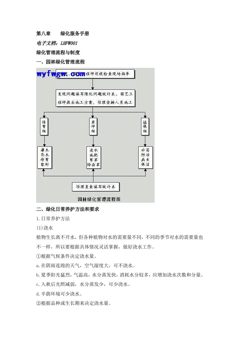 绿化服务管理标准(戴德梁行)