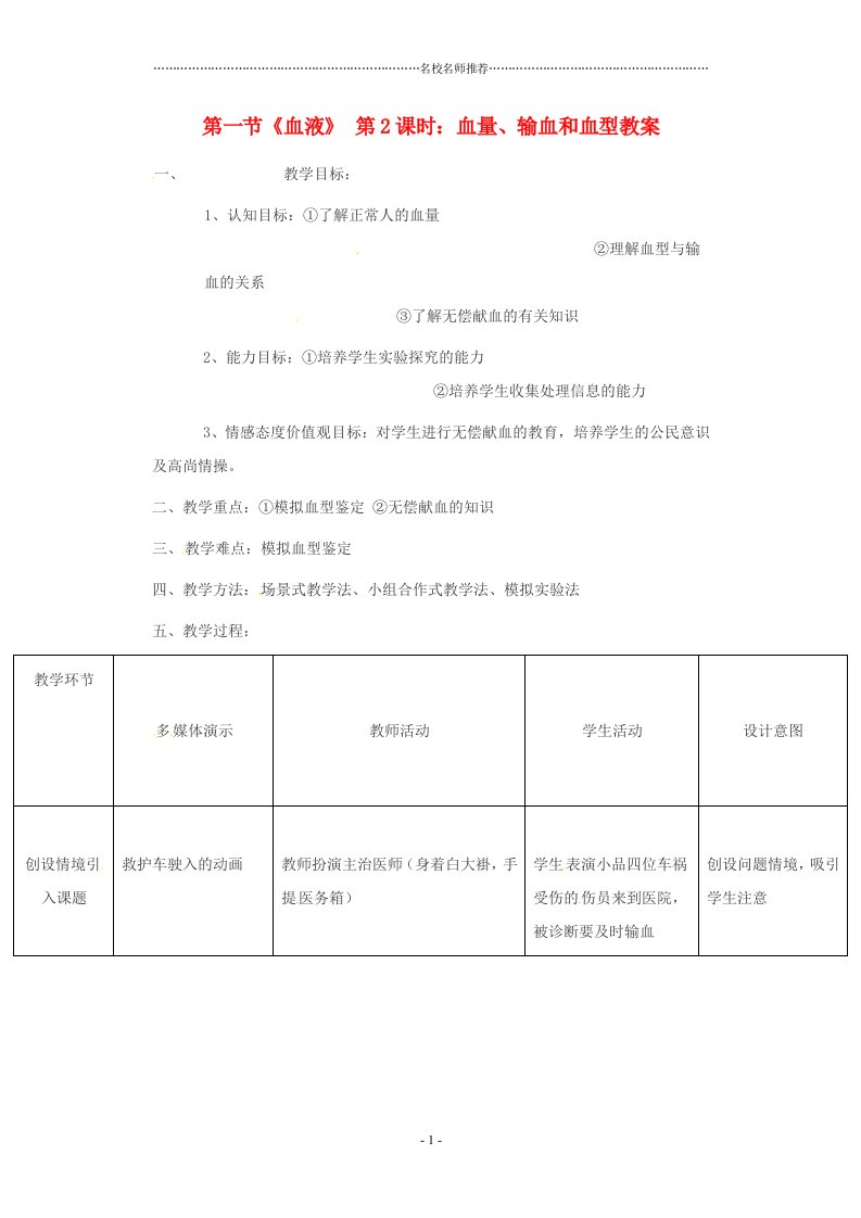 初中七年级生物下册