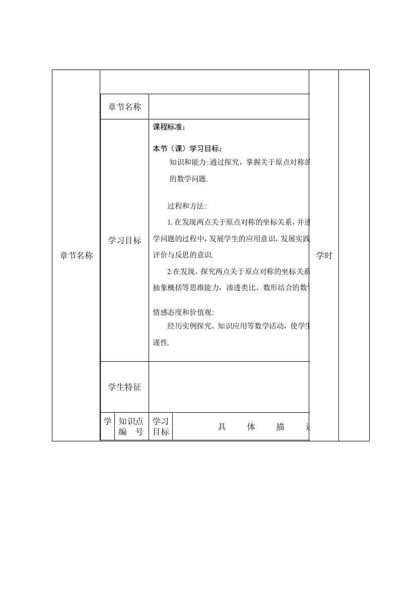 （中小学资料）“一师一优课”课堂教学设计模板