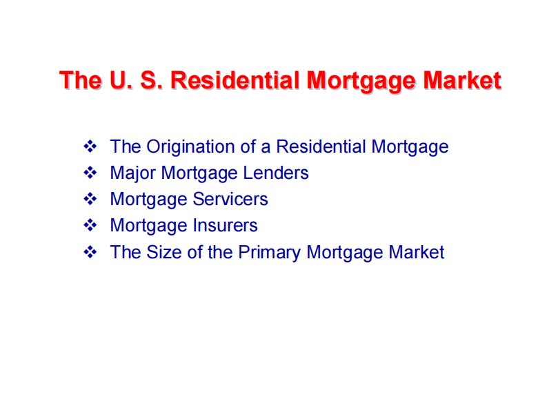 金融工程学英文课件：cls6-mortgage