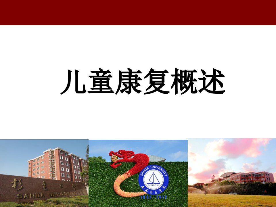 《儿童康复医学》第1章概述