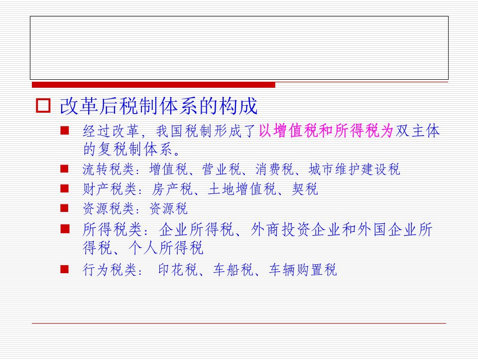 财政学具体税种65页PPT