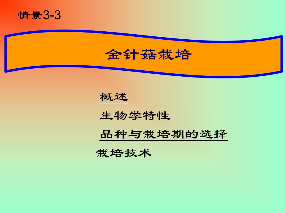 金针菇种植技术小窍门