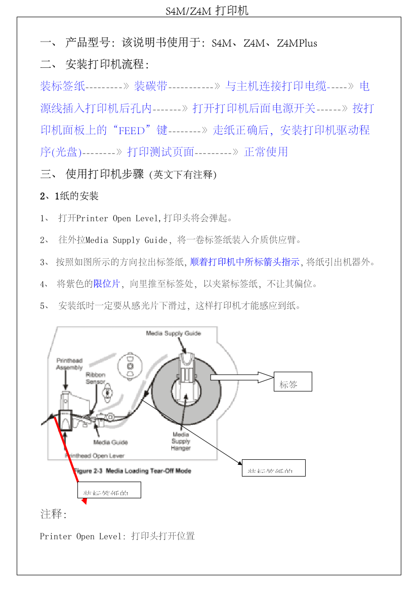 (完整版)zebra4m打印机操作手册及解决办法7p