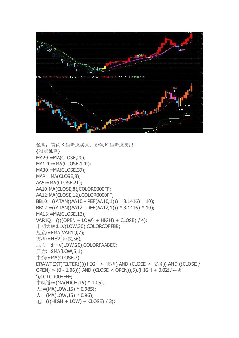 通达信指标公式源码唯我独尊