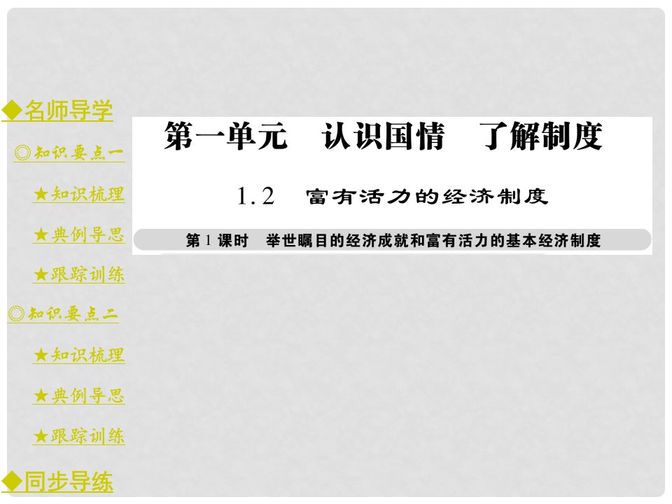 九年级政治全册