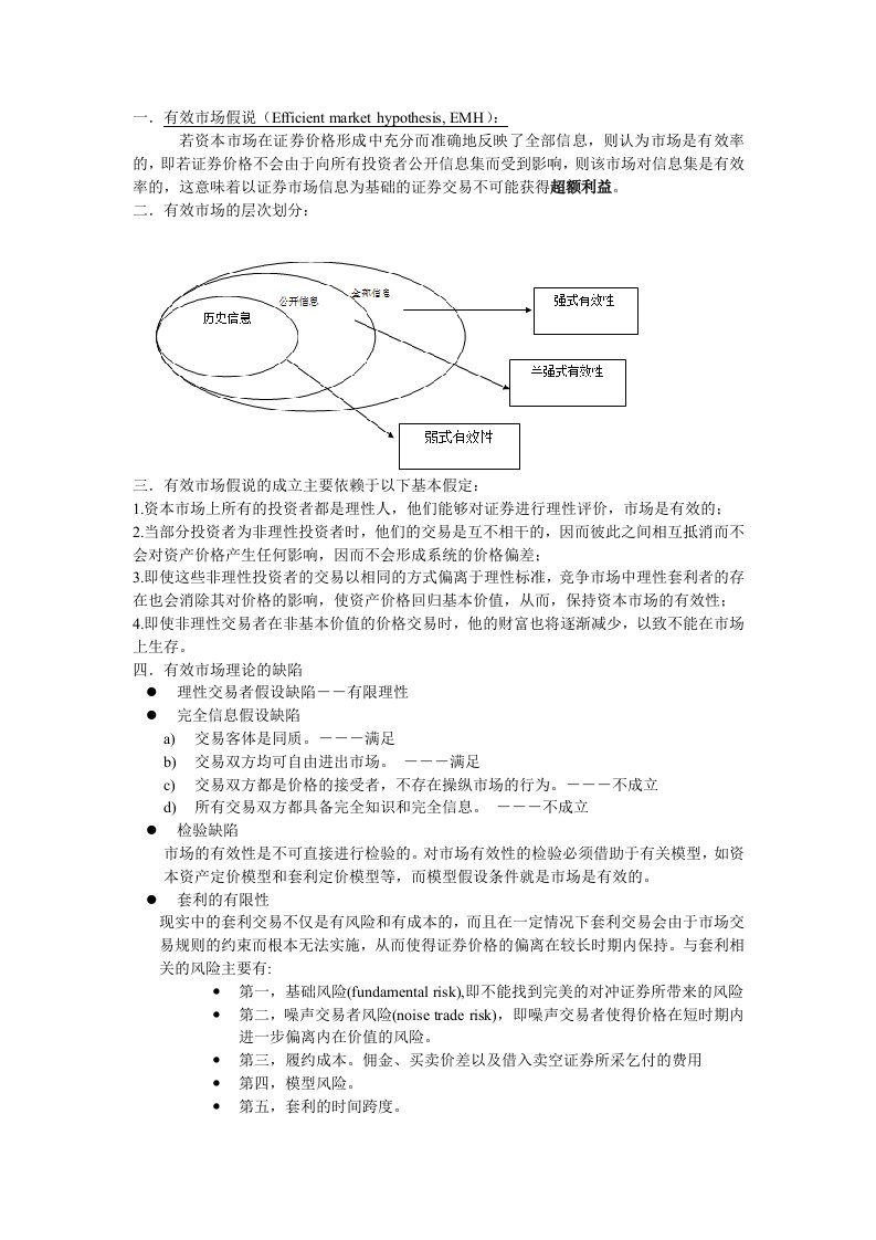 行为金融学重点