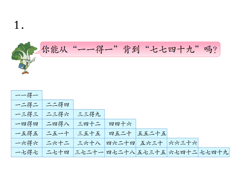 二年级上册数课件-第六单元