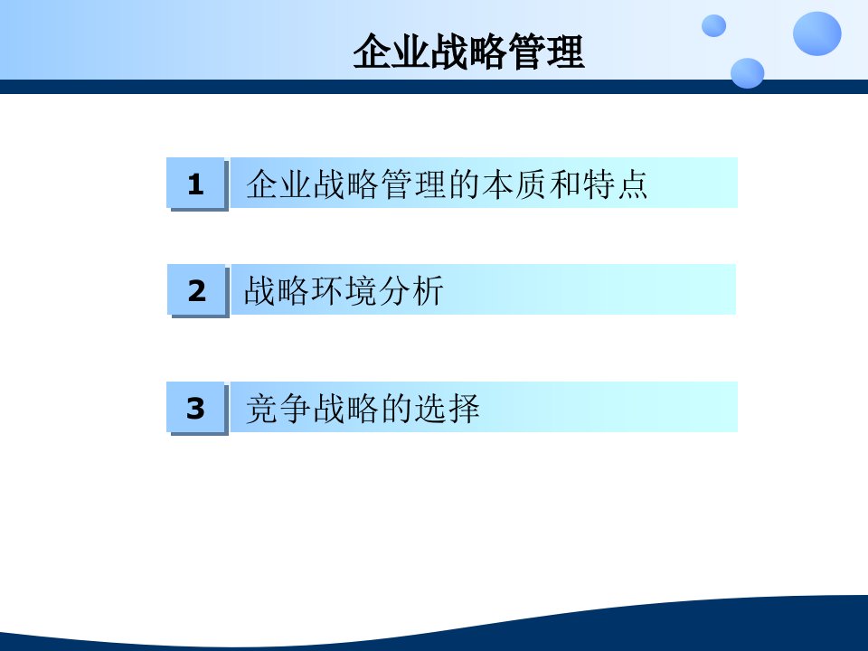 企业战略管理的本质和特点战略环境分析