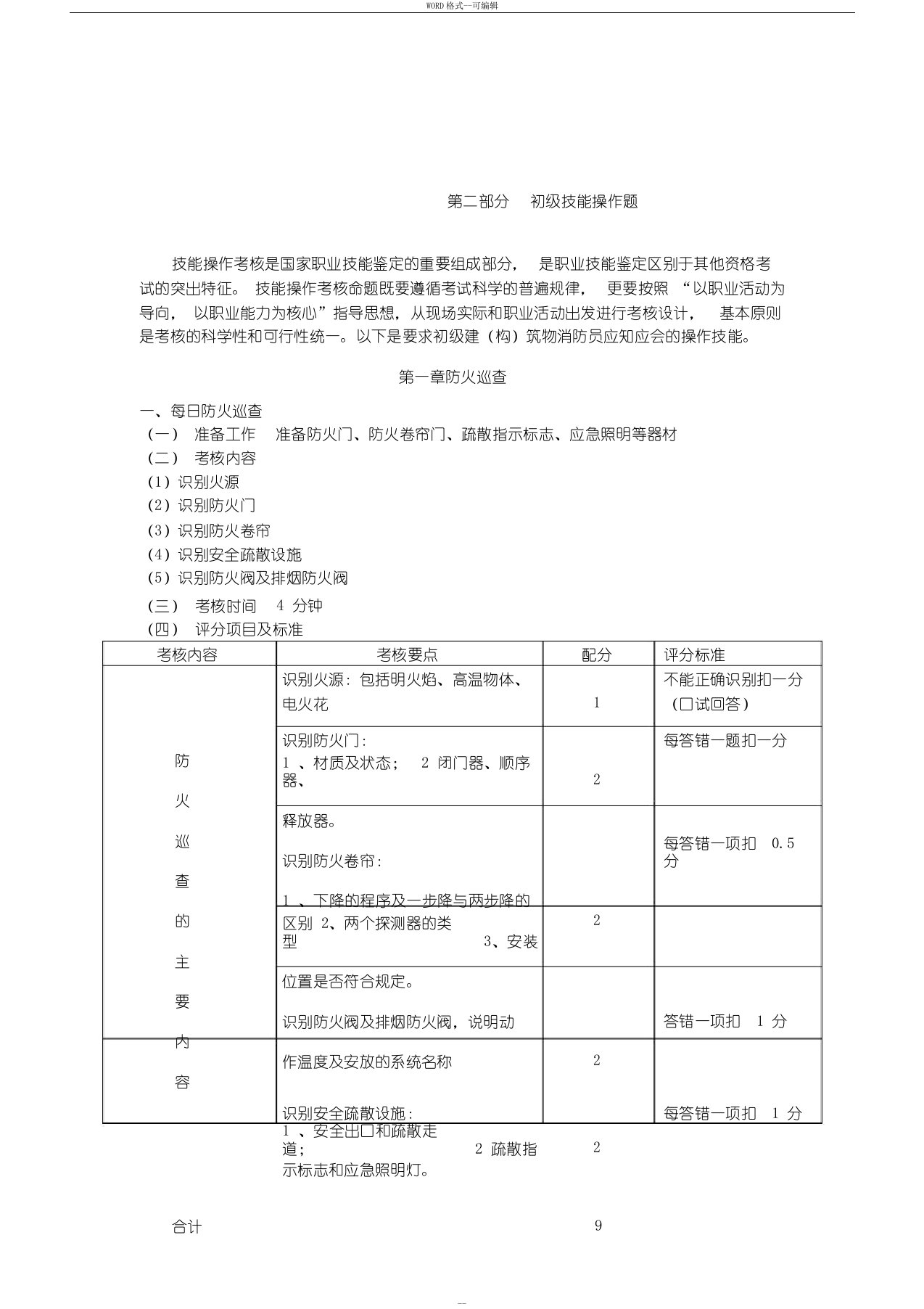 建筑物消防员初级考试实操题库