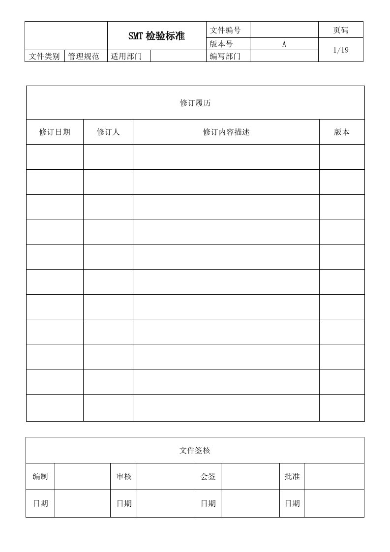 SMT检验标准(IPC-610F)