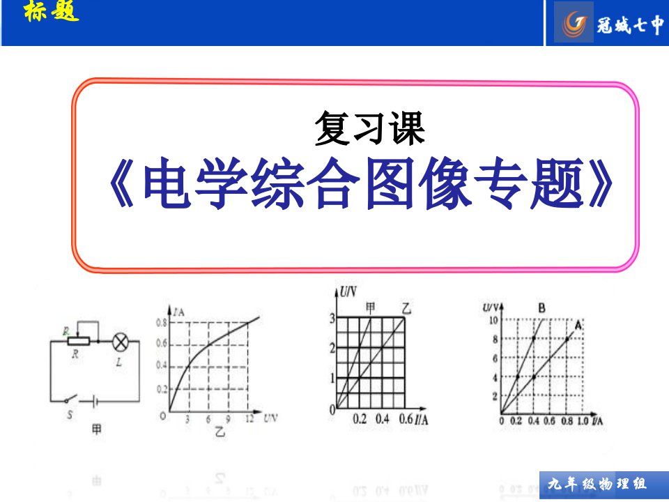 初中物理电学图像专题复习1(电功率、欧姆定律图像专题1)课件