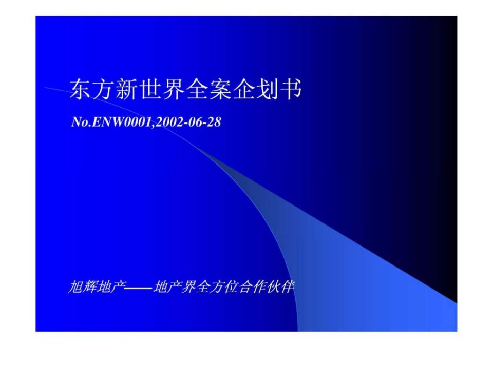 广州东方新世界全案策划书.ppt