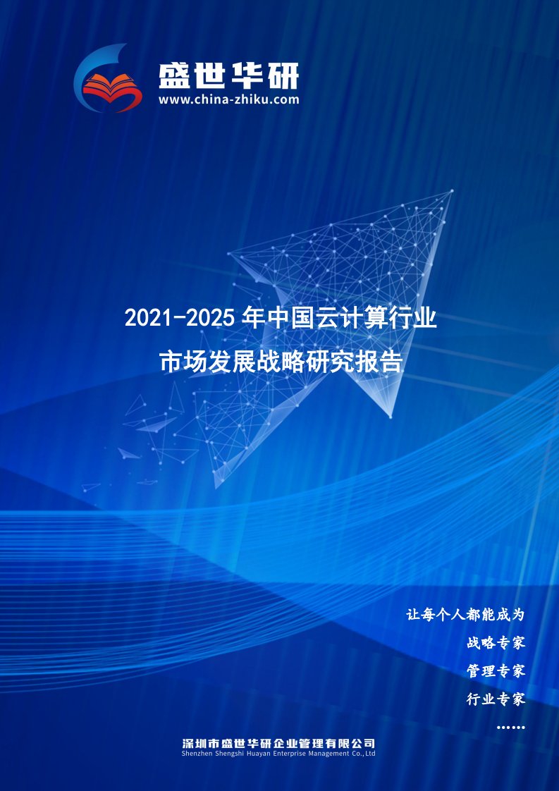 2021-2025年中国云计算行业市场发展战略研究报告