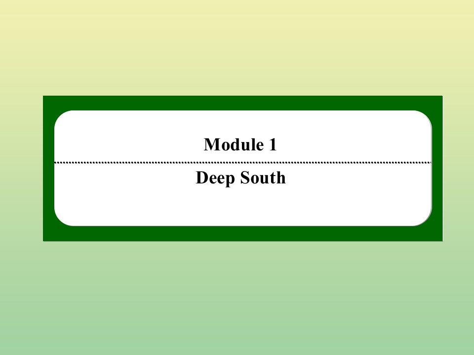 高中英语Module1DeepSouthReadingandVocabulary作业课件外研版选修8