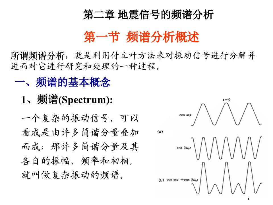 第2章地震信号频谱分析